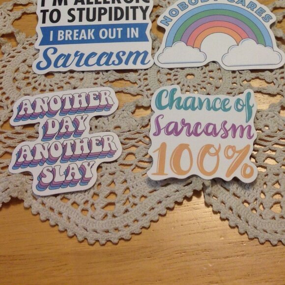 Sarcasm-themed stickers bundle - Picture 7 of 8